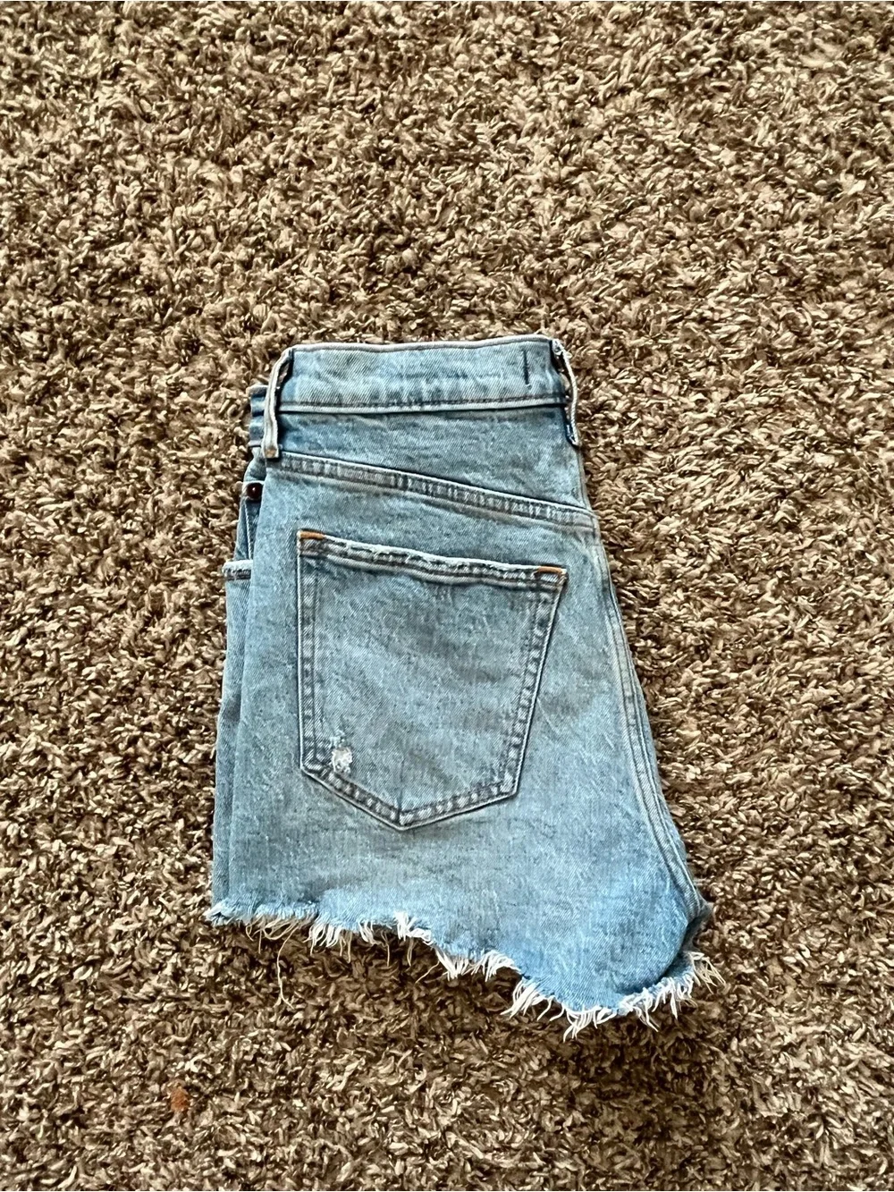 Abercrombie & Fitch Light Wash Denim Cutoff Shorts